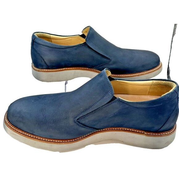 Samuel Hubbard Men's 9 "Rafael" Hybrid Slip-On Munich Navy Traveler  Vibram Sole - Picture 1 of 14